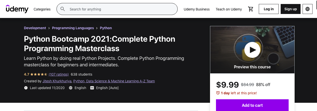complete python masterclass
